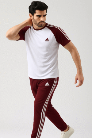 Athletic Fit Maroon Raglan Adi